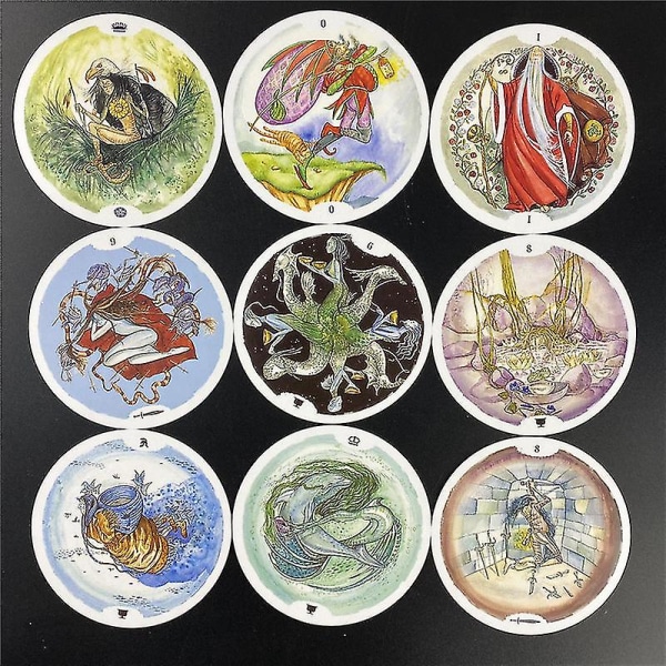 Ny stil Circle Of Life Tarotkort Pdf Guidning Deck Spådomsunderhållning Fest Brädspel Stöder Partihandel 78st45st Ts104