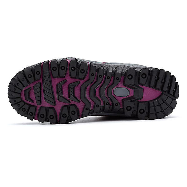 Snöskor för damer Vattentäta Slip On Päls Fodrade Sneakers Vinter Varma Skor 2K6137 Red 43