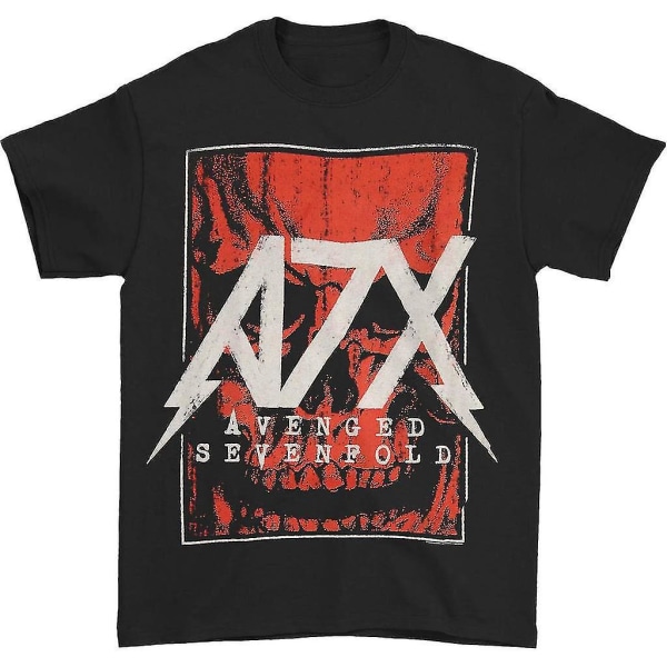 Avenged Sevenfold Skull Box Dateback T-shirt S