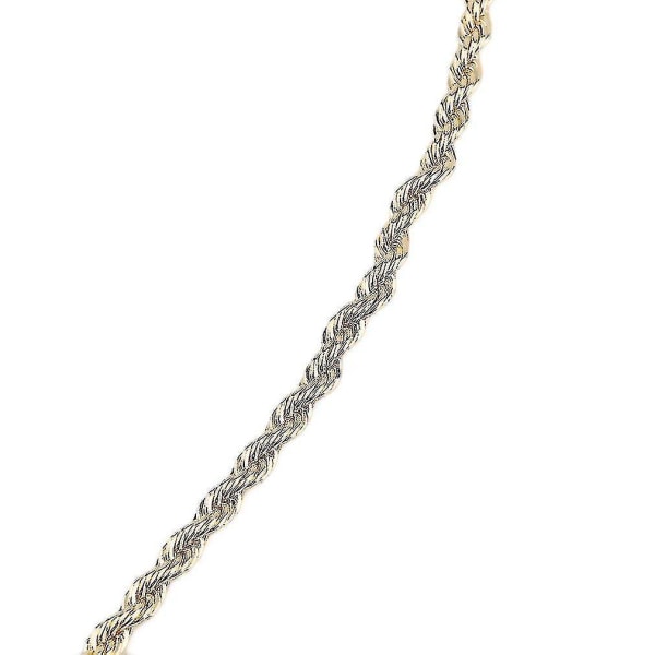 4 mm 18 k guldpläterad hampa rep stil smycken Golden Chain halsband