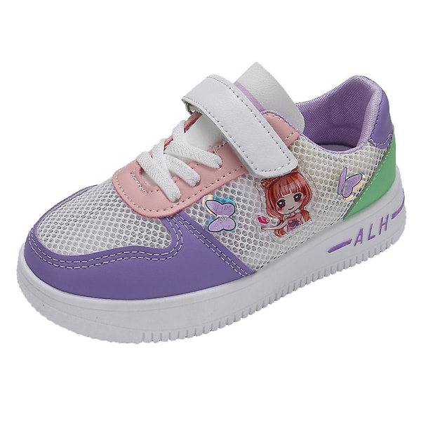 Sneakers för flickor Andas skateboardskor för barn Löparskor 3Db28-1 Purple 27