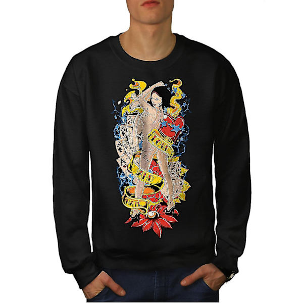 Love Faith Poker Sexig tröja för män M