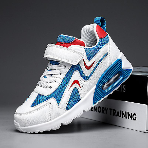 Pojkar Flickor Sneakers Andas löparskor Mode Sportskor 3Ab817 WhiteBlue 34