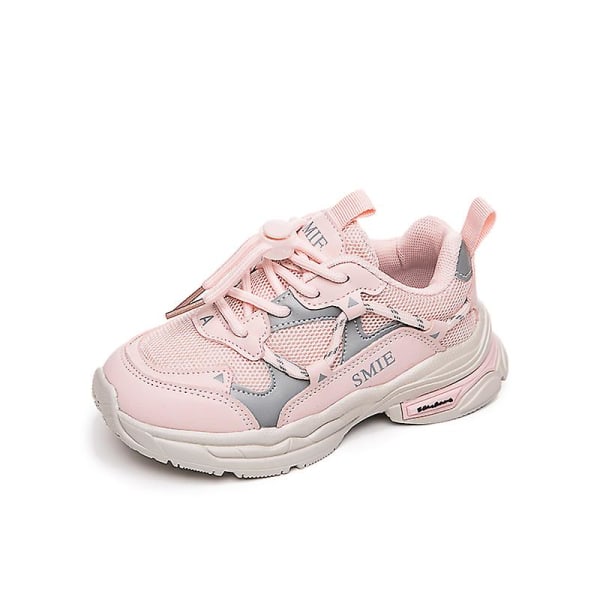 Barnskor Löparskor för flickor Sportskor Halkfria Sneakers F2 Pink 33