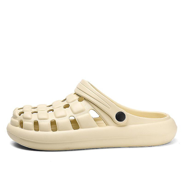 Strandtofflor för män Modesandaler Utomhus Halkfria inomhusskor 3B2104 Beige 38-39