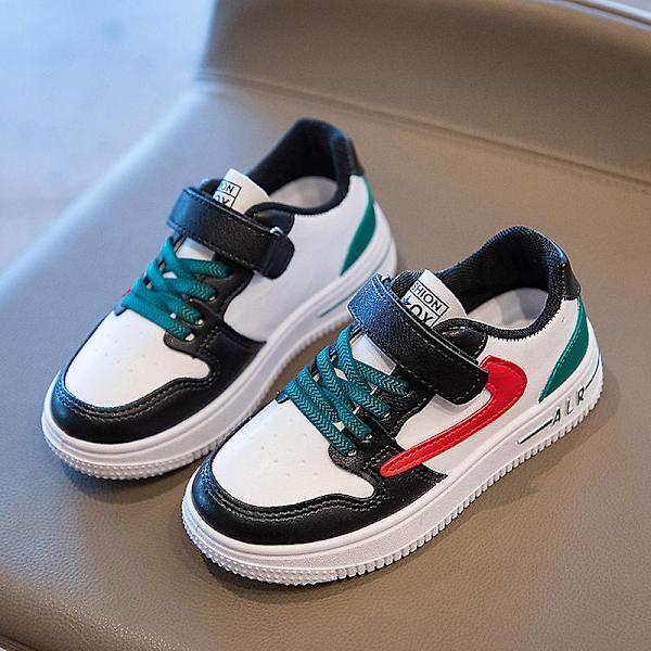 Boys Sneakers Andas Flickor Skateboarding Skor Löparskor 3D823 Green 31