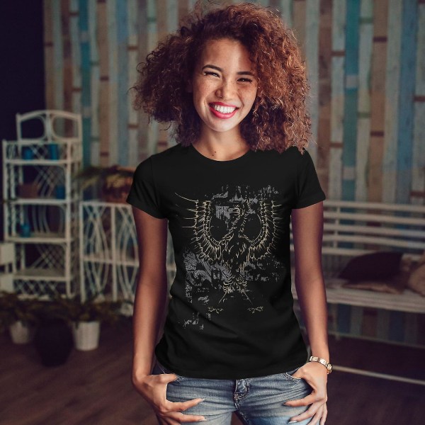 Eagle Art Mystery Women Blackt-shirt XL