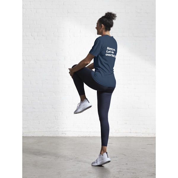 Vänta. Låt mig övertänka detta. Aktiv T-shirt Navy M_Back