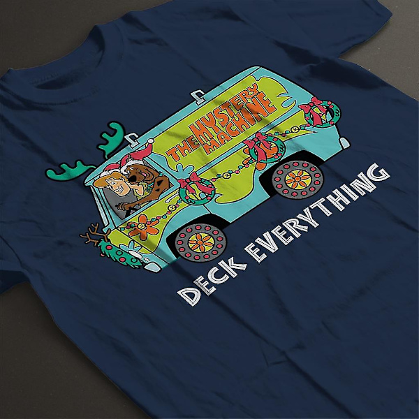 Scooby Doo Christmas The Mystery Machine T-shirt för kvinnor