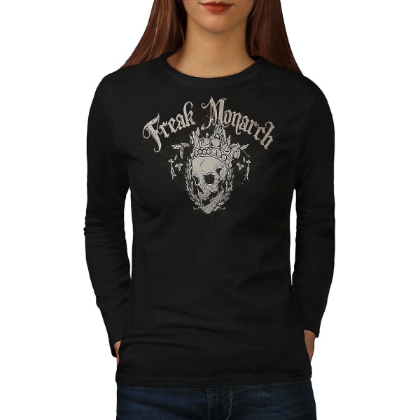 Freak Crazy Women Blacklong Sleeve T-shirt M