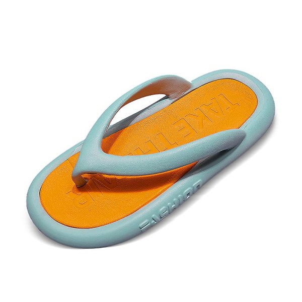 Herrsandaler Mjuka strandskor Surfingsporttofflor Fritidsskor för casual 2179 GreenOrange 44