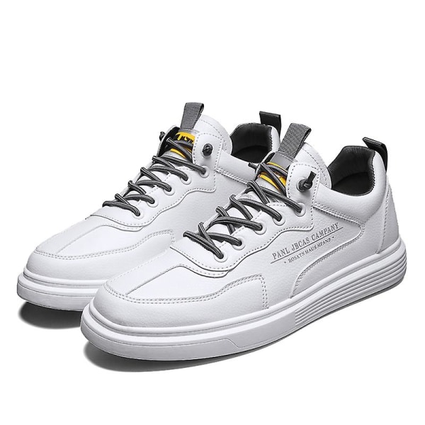 Casual för män Mode Platta Sneakers Löparskor som andas F1-6 White 39