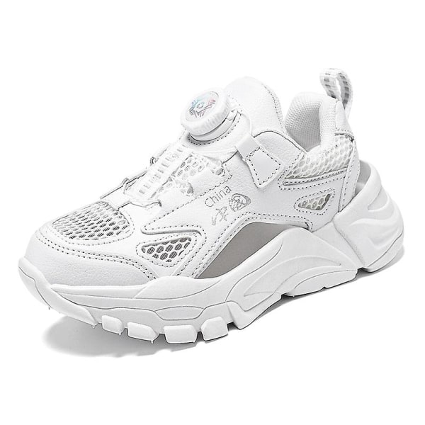 Sneakers för pojkar Andas löparskor Mode Sportskor 3C0371 White 37