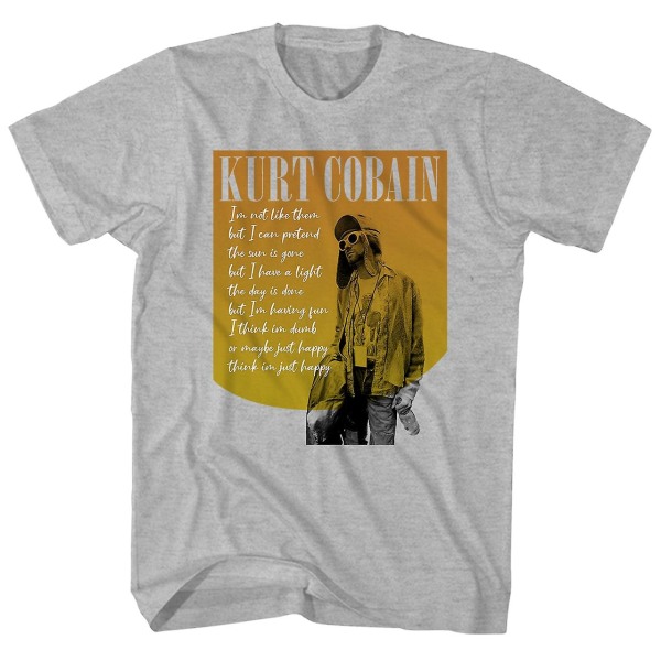 Nirvana T Shirt Precis glad Kurt Cobain Nirvana Shirt S