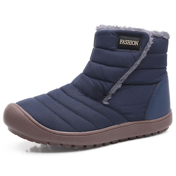 Vintersnöskor för män Halkfri Casual Lätt vandringskänga 1978 Blue 41