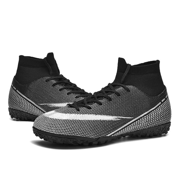 Fotbollsskor för män Halkfria fotbollsskor Klossar Gräs Fotbollssneakers 3AR2313 Black 41