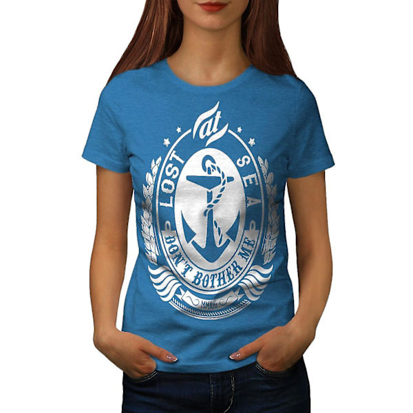 Don't Bother Me Slogan Kvinnor Royal Bluet-shirt M
