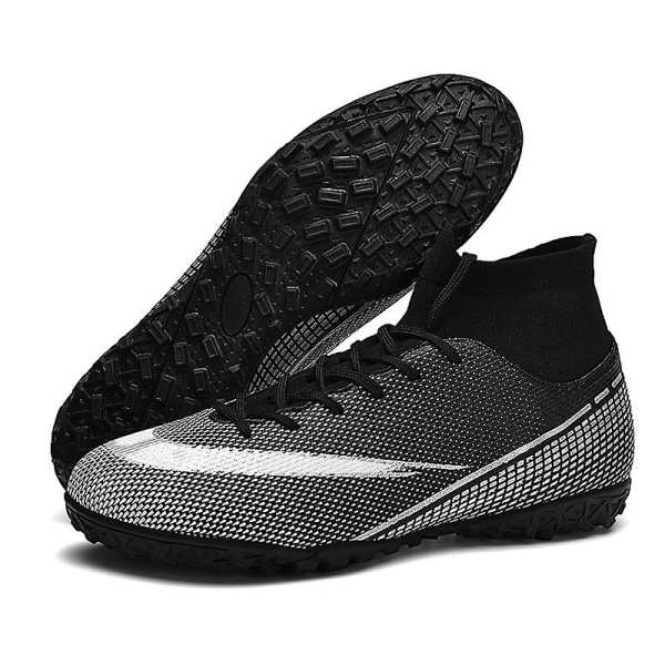 Fotbollsskor för män Halkfria fotbollsskor Klossar Gräs Fotbollssneakers 3AR2313 Black 37