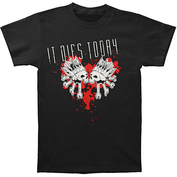 It Dies Today Heart Skulls T-shirt XXL