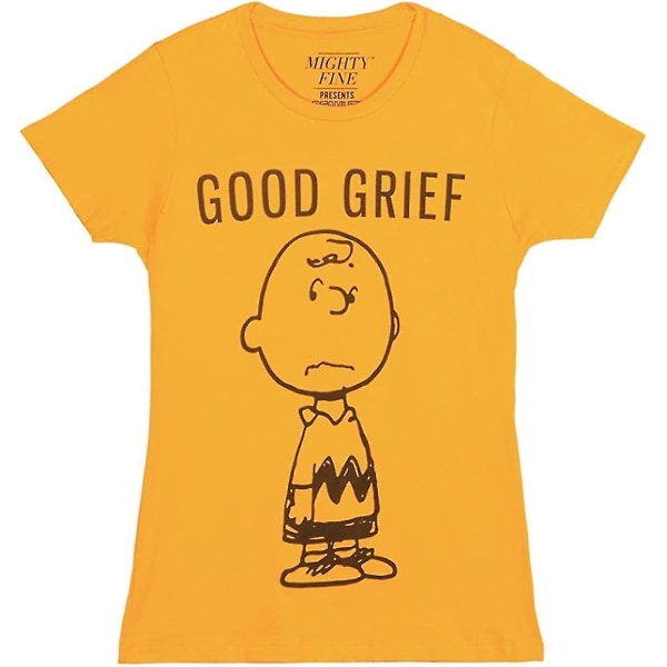 Charlie Brown Good Grief Juniors T-shirt - Guld (x-large) 3XL