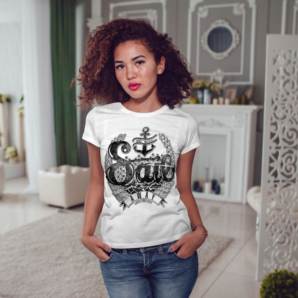 We Will Sail Away Slogan Women Whitet-shirt L