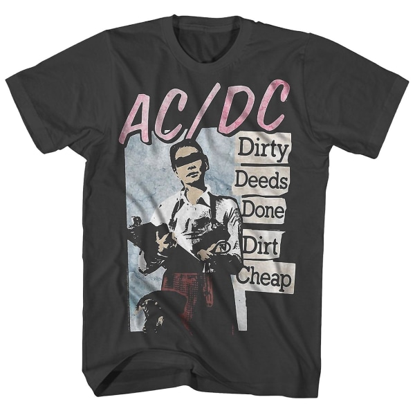 AC/DC T Shirt Dirty Deeds Done Dirt Cheap Album Art AC/DC Shirt M