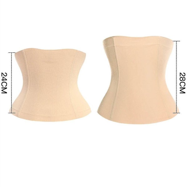 Seamless Women Shapewear Korsett Bantningsbälte Kroppsformare Postpartum Bälte Kontroll Viktminskning Enhancer Waist trainer , svart 24cm XS S 40 to 52kg