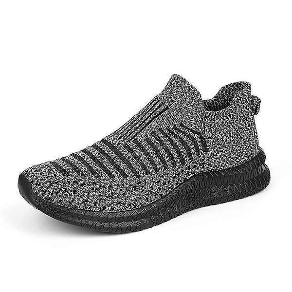 Sommarskor för män Loafers Andas herrsneakers Mode bekväm casual 2G227 Gray 41