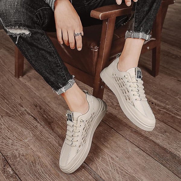 Herr Dam Sneakers Andas löparskor Mode Sportskor Yj1660 Khaki 39
