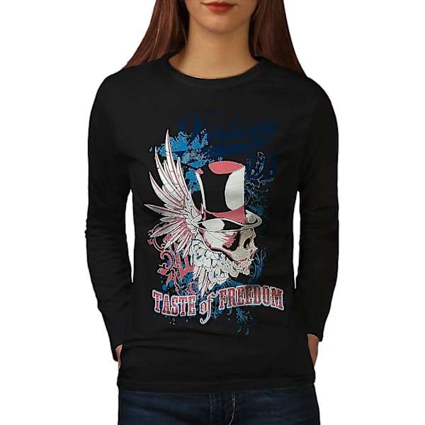 Taste Of Freedom Skull Kvinnor Långärmad T-shirt M