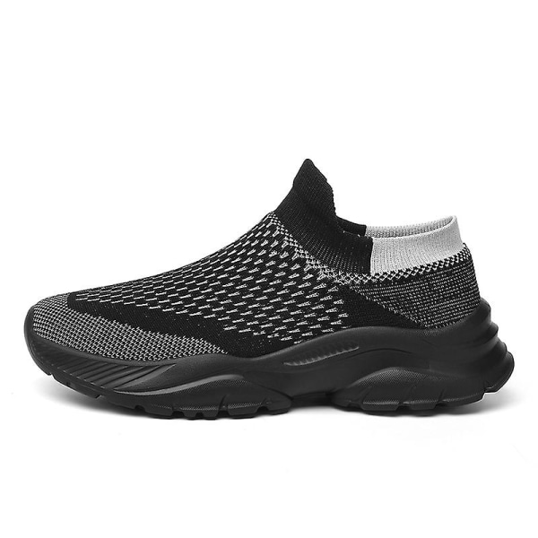 Herrsneakers Löpartennisskor Lättviktsventilerande Sport Athletic 3Cnk15 Black 45