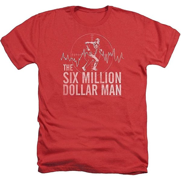 The Six Million Dollar Man Sci-fi TV-serien Target Vuxen Heather T-shirt Tee S