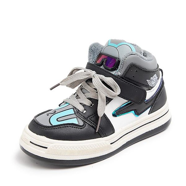 Sneakers för barn Andas Pojkar Flickor Skateboard Skor Löparskor 01 Black 26