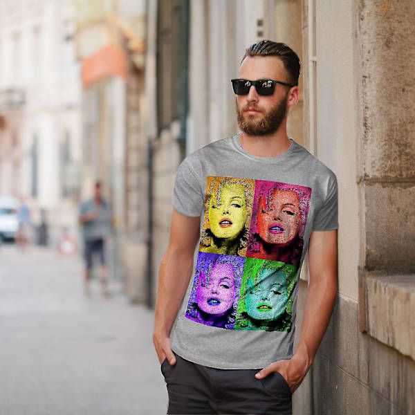 Marilyn Men Gråskjorta M
