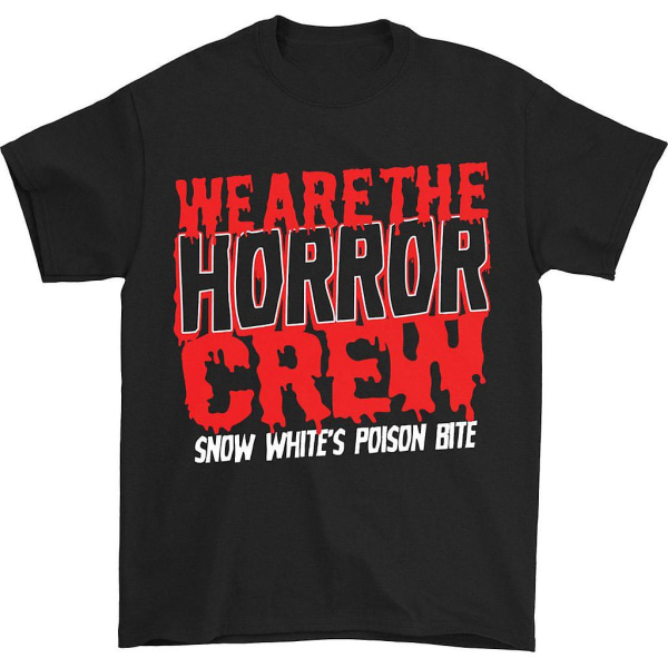 Snow White's Poison Bite Horror Crew (röd och svart) T-shirt XXL