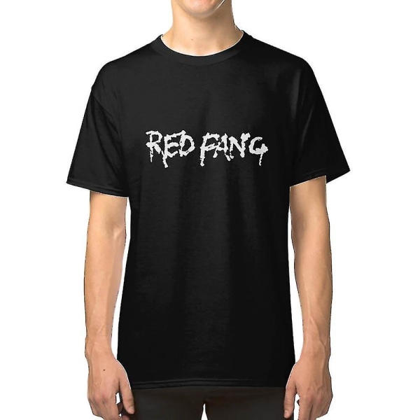 Röda Fang T-shirt kläder L