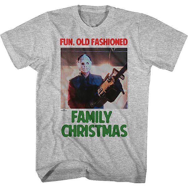Rolig gammaldags T-shirt för julsemester S