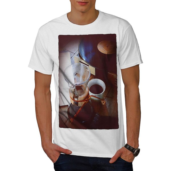Morgonkaffe konstmusik män T-shirt L