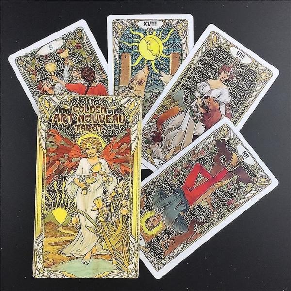 Nya gyllene jugend tarotkort och guidebok däck Party Spela spel Fate Divination Cards52st Ts55