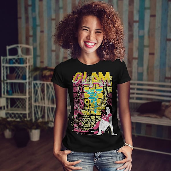 Glamorös T-shirt för flickamode för kvinnor M