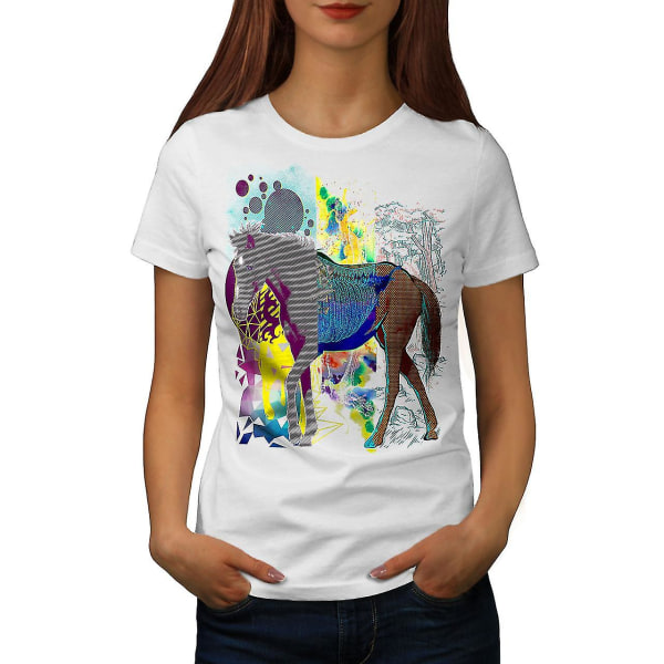 Creative Horse Women Whitet-shirt S