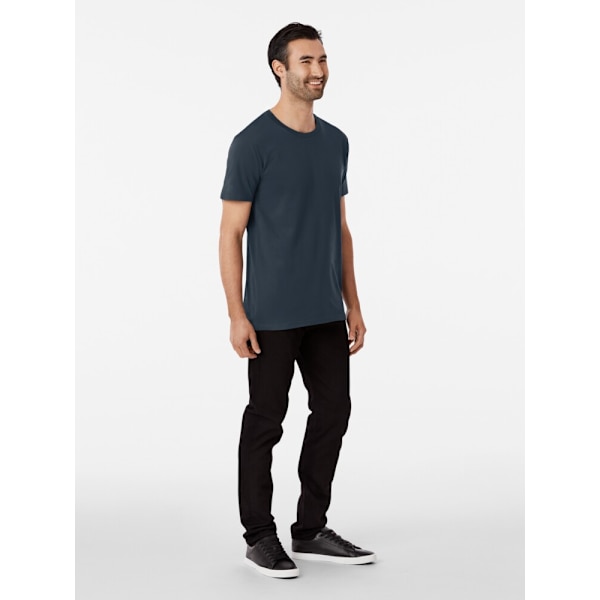 Söt och leende trädgårdsmästarflicka med kaktus och små växter kawaii Premium T-shirt Navy S_Back