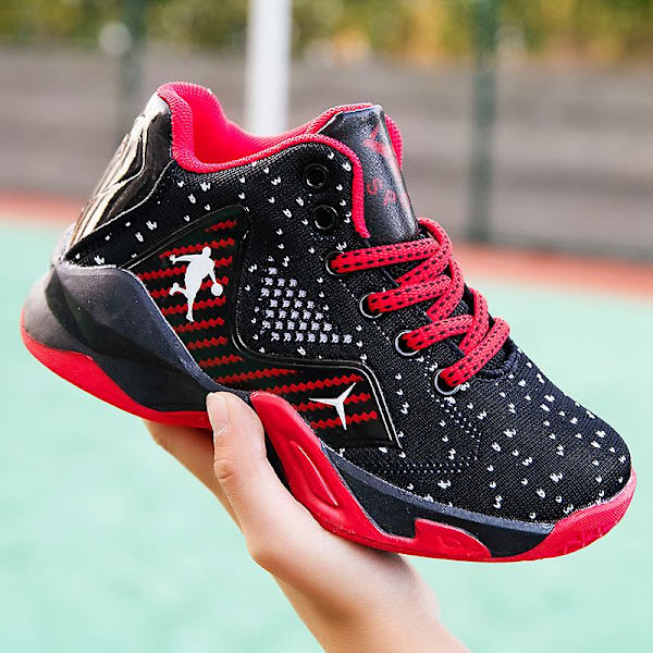 Basketskor för barn Mode Halkfria sneakers Sportskor som andas 7129W