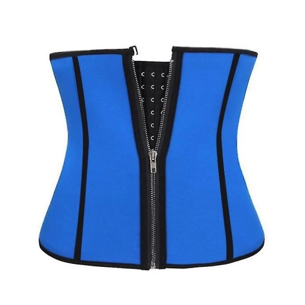 Dam Neopren Bastu Bälte Topp Korsett Waist trainer Dubbelpressande Bustiers Underbyst Korsett Body Shaper Sexiga Shapewear Underkläder,blå Asian size M