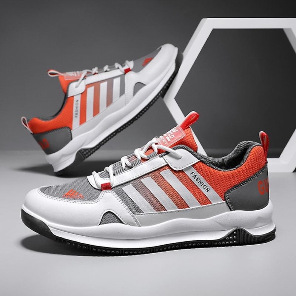 Herrskor Andas Sneakers Trendiga Casual Skor Löparskor Yj865 WhiteRed 43