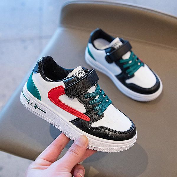 Boys Sneakers Andas Flickor Skateboarding Skor Löparskor 3D823 Green 32