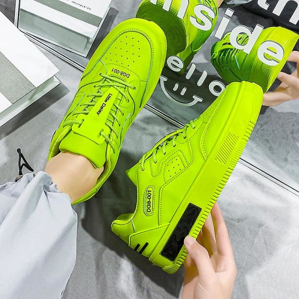 Herrskor Mode Sneakers Andas halkfria Casual Shoes Pd91 Green 42