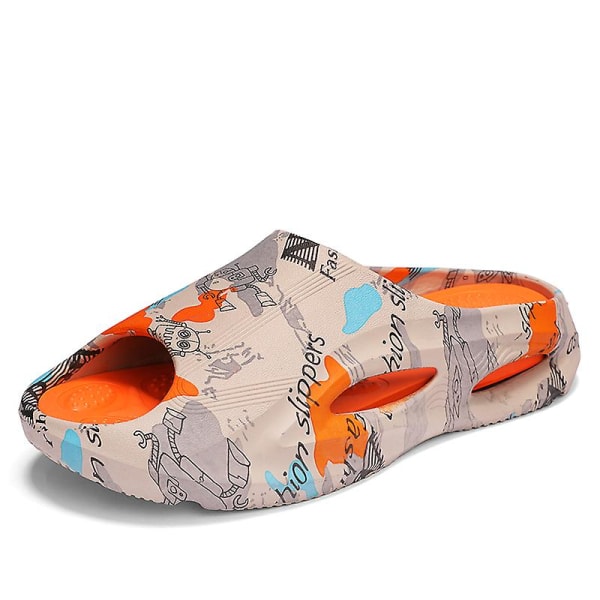 Strandtofflor för män Modesandaler Utomhus Halkfria inomhusskor 3B2205-C Beige 41-42