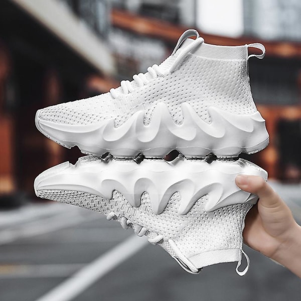 Sneakers för kvinnor Halkfria Coconut Skor Löparskor L450 White 40