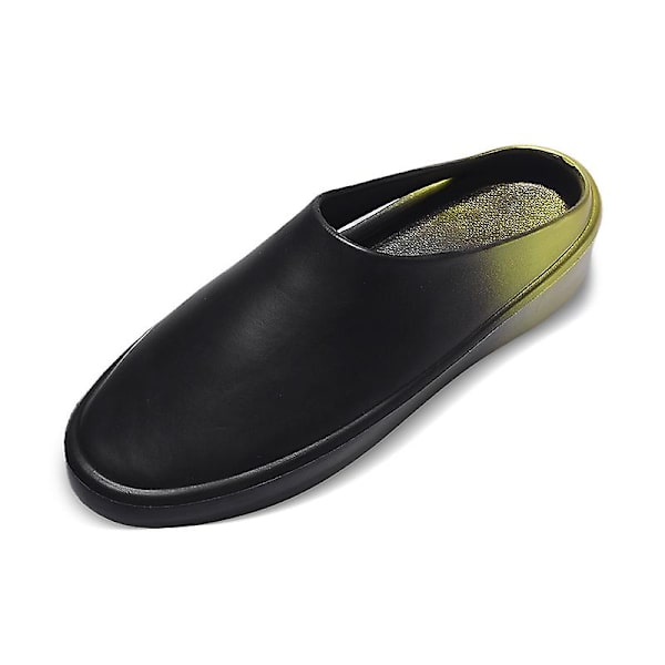 Män Kvinnor Strandtofflor Mode Sandaler Utomhus Halkfria inomhusskor YJ92112 BlackGold 39-40
